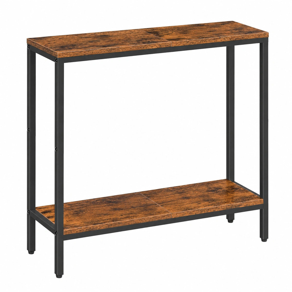 Mesa Consola Estrecha Vintage con Estante para Entrada y Pasillo