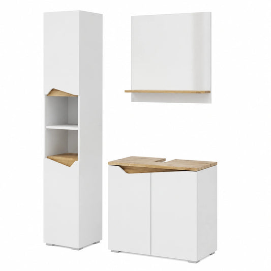 Conjunto de Muebles de Baño Completo Marelle en Blanco de 60 cm