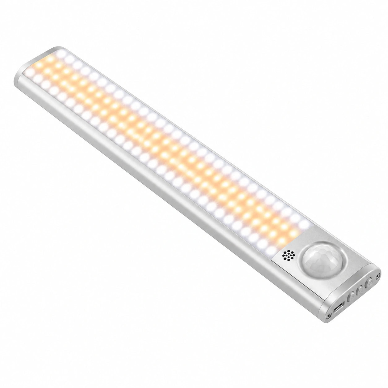 Luz LED para Armarios con Sensor de Movimiento, Recargable USB, Regulable, Instalación Magnética, 80/120/160 LEDs