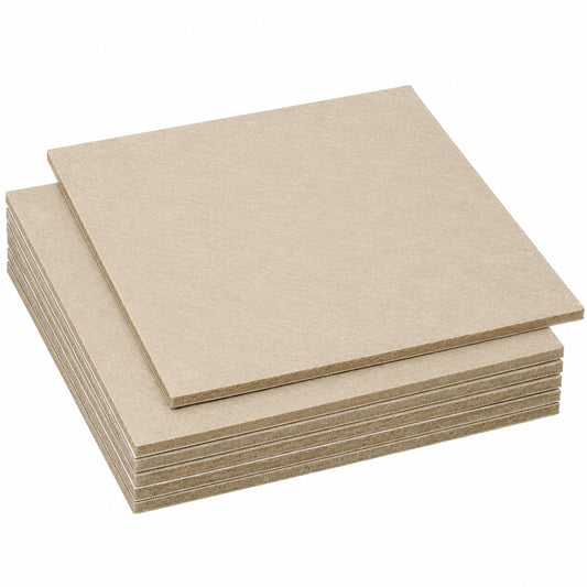 PATIKIL 6 Almohadillas de Fieltro Adhesivo Antideslizantes y Antiarañazos, 10x10 cm, 3 mm de Grosor, para Lámparas, Muebles y Manualidades, Color Caqui